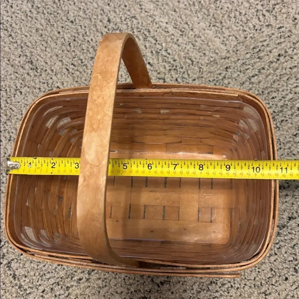 🎀Vintage🎀 Longaberger 1995 Woven Brown Basket with Handle